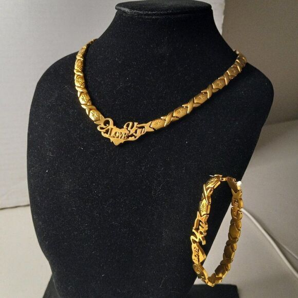 I Love You Necklace and Bracelet - Picture 2 of 11